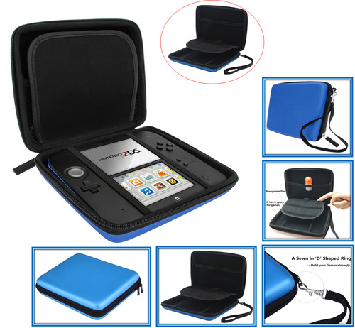 Blue carry storage - storage, hard
